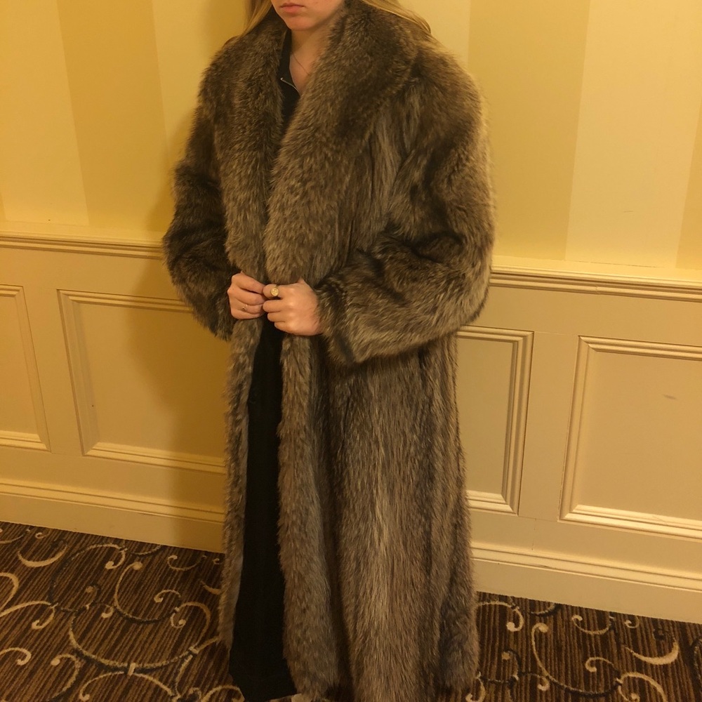 Real full length raccoon fur